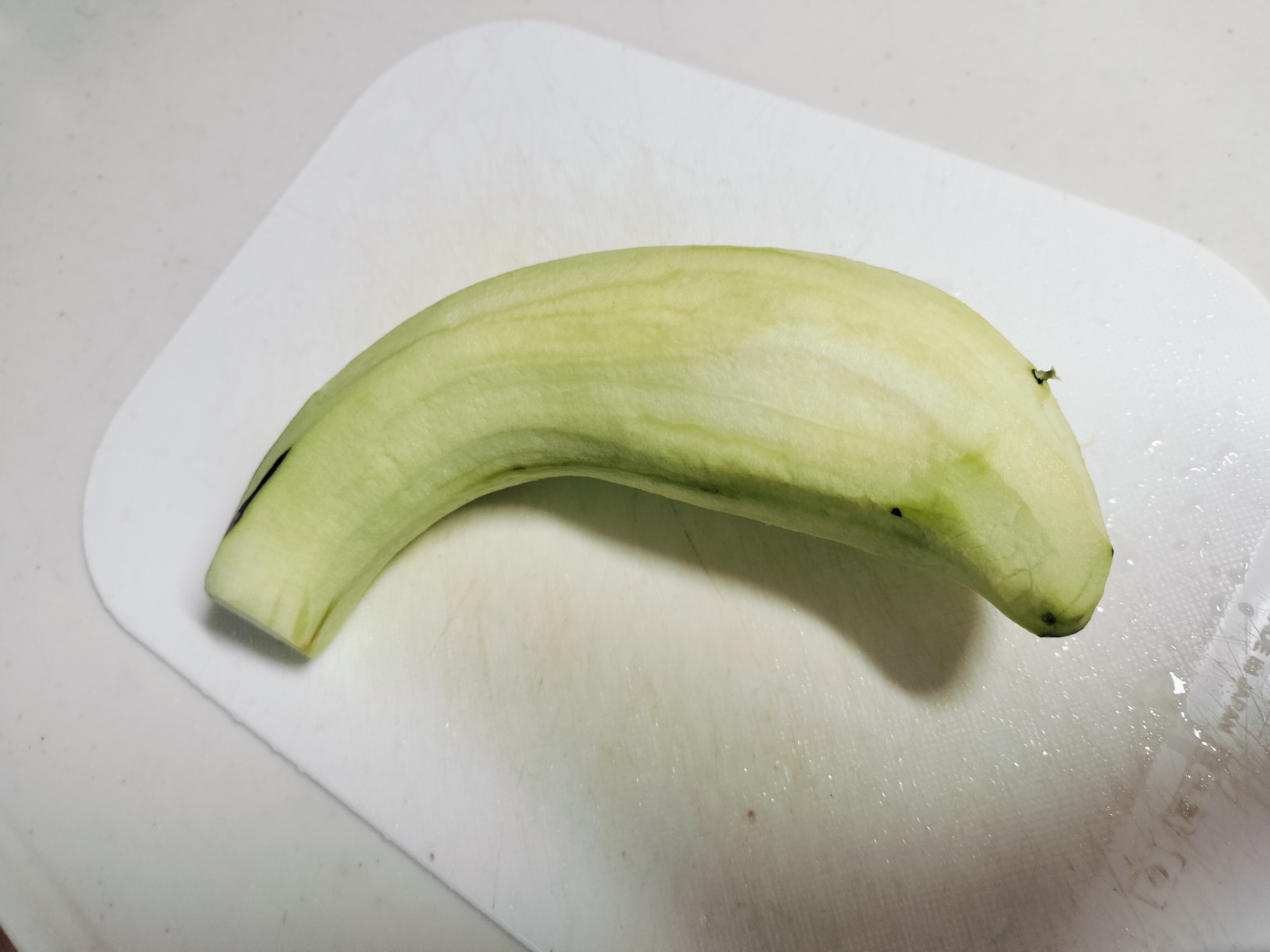 皮をむいたなす