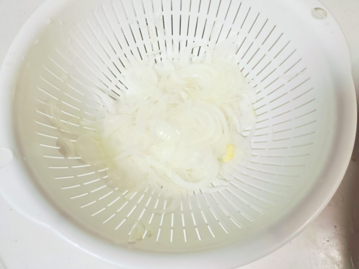 玉ねぎのスライス