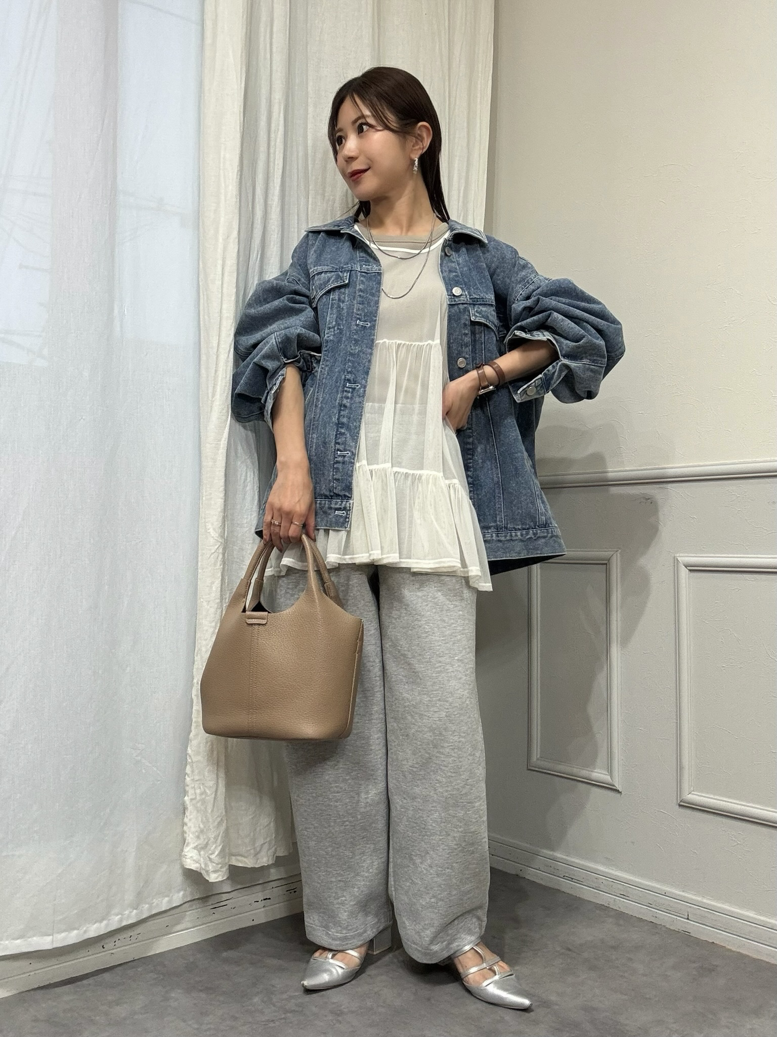 ユニクロ　スウェットワイドパンツ