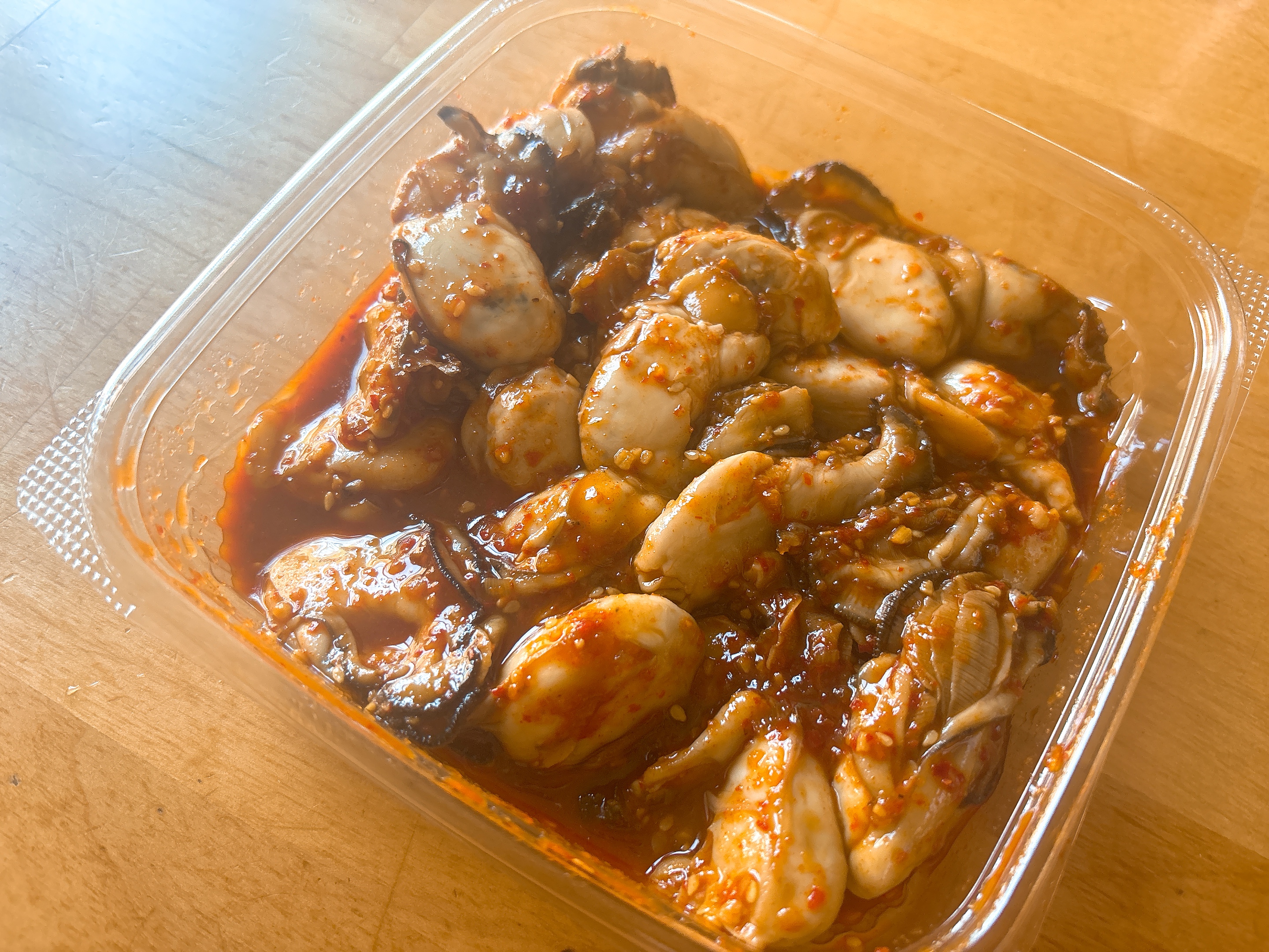ヤンニョム蒸し牡蠣