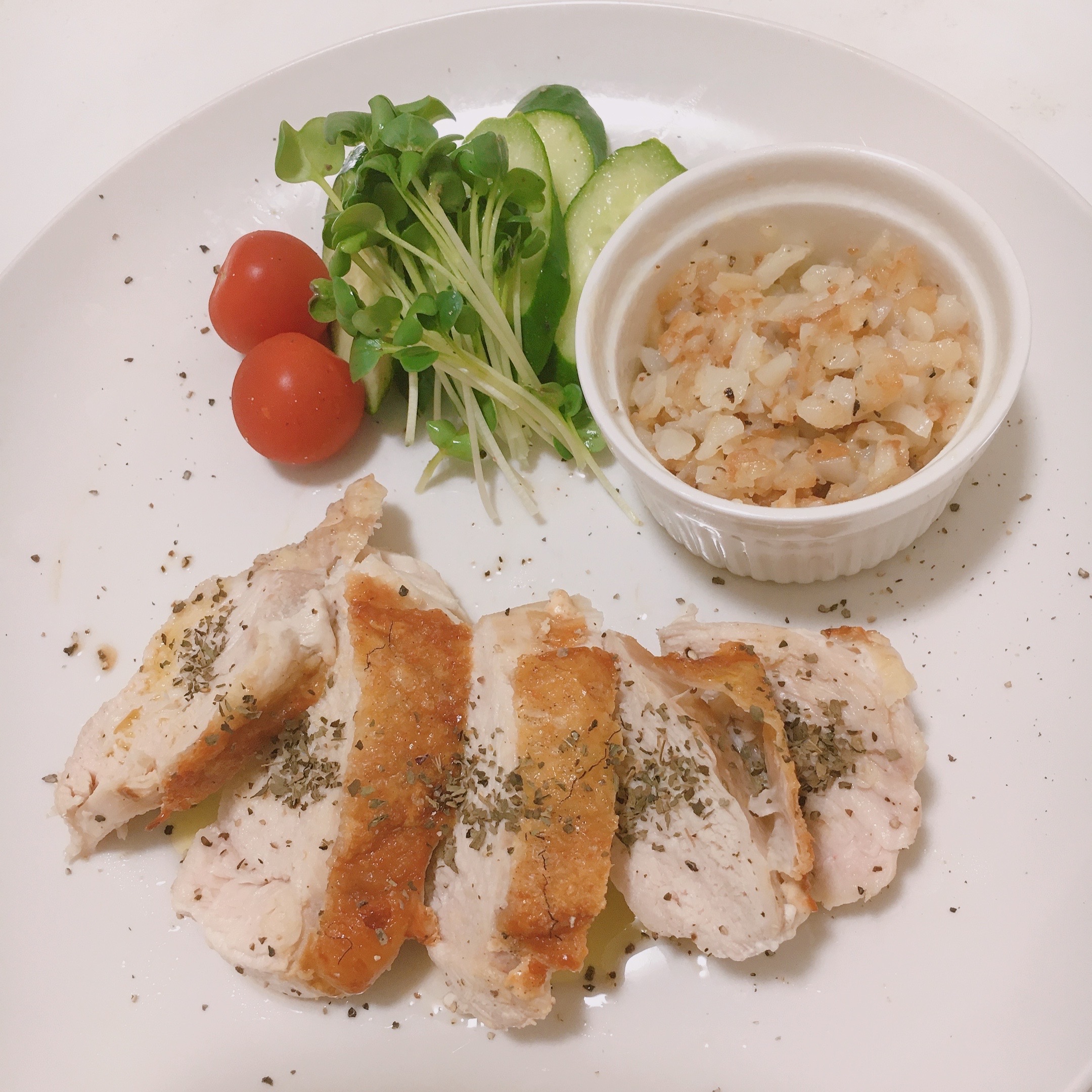 鶏むね肉のチキンソテー