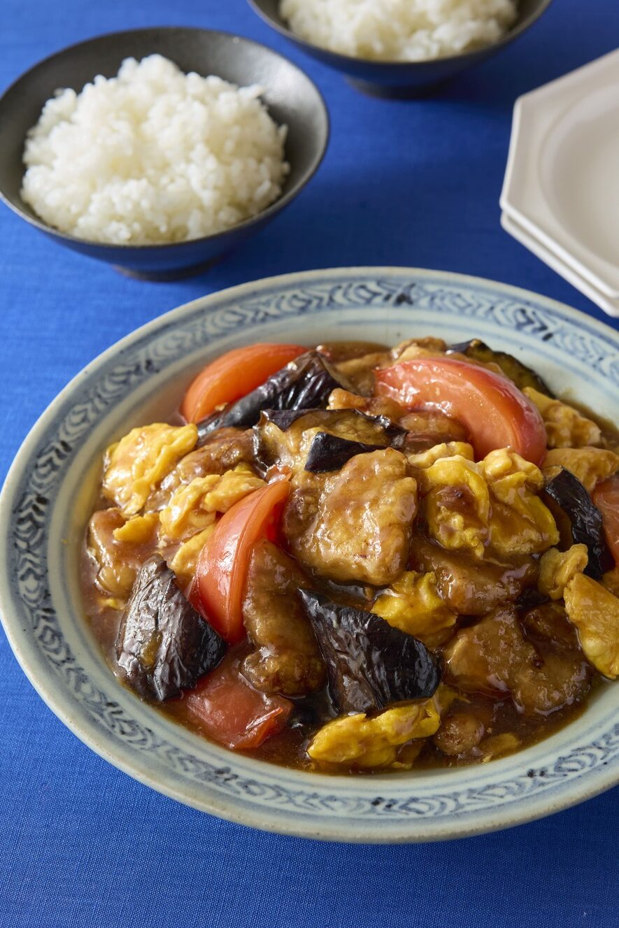 夕ごはんどうする? なすトマト 豚肉・なす・トマトのとろみ甘酢炒め
