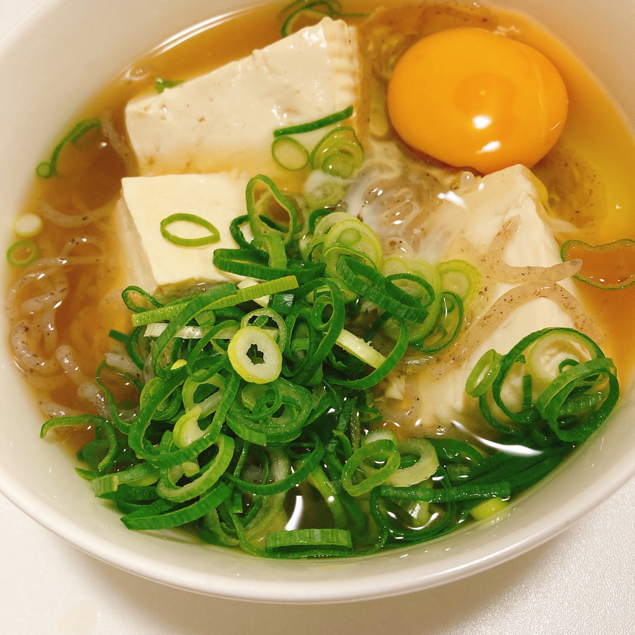 豆腐と糸こんにゃくの和風スープ