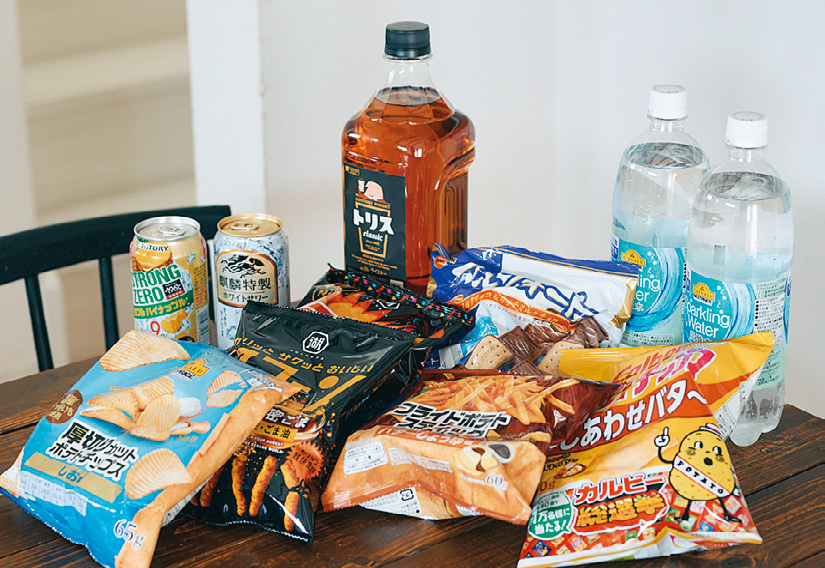 お菓子、お酒