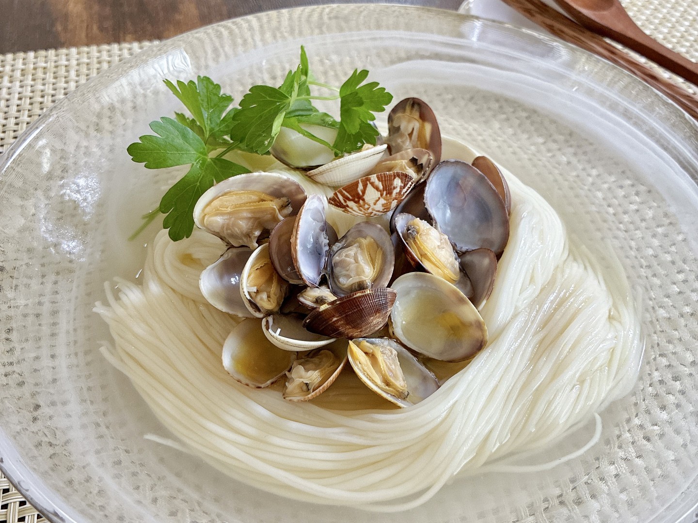 アサリのそうめん