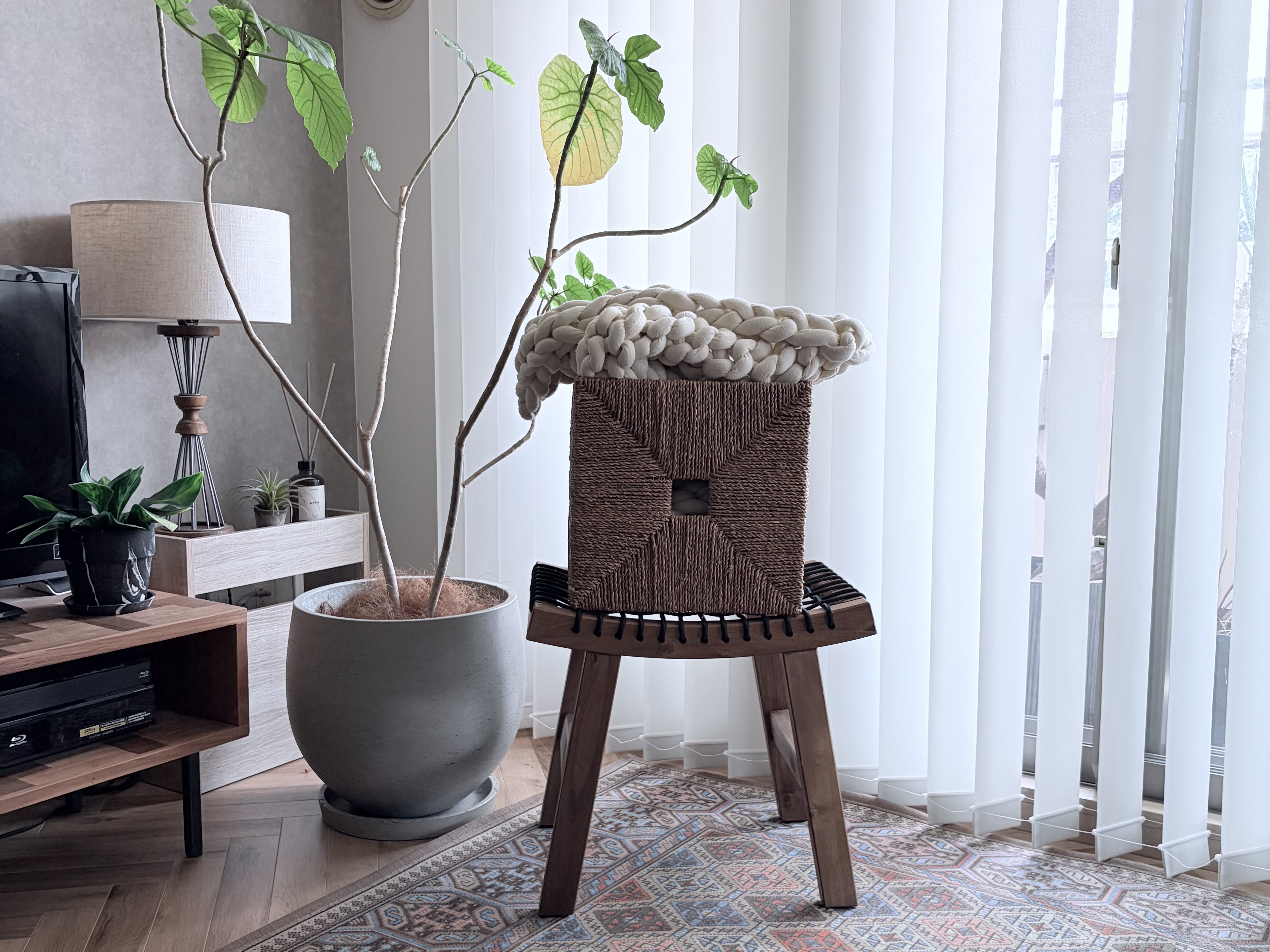 2.1のカゴ収納（布付き）