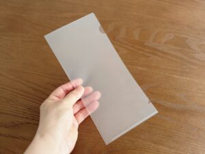 【セリア】見つけたらすぐ買って！封筒に入るクリアホルダーが想像以上に使える