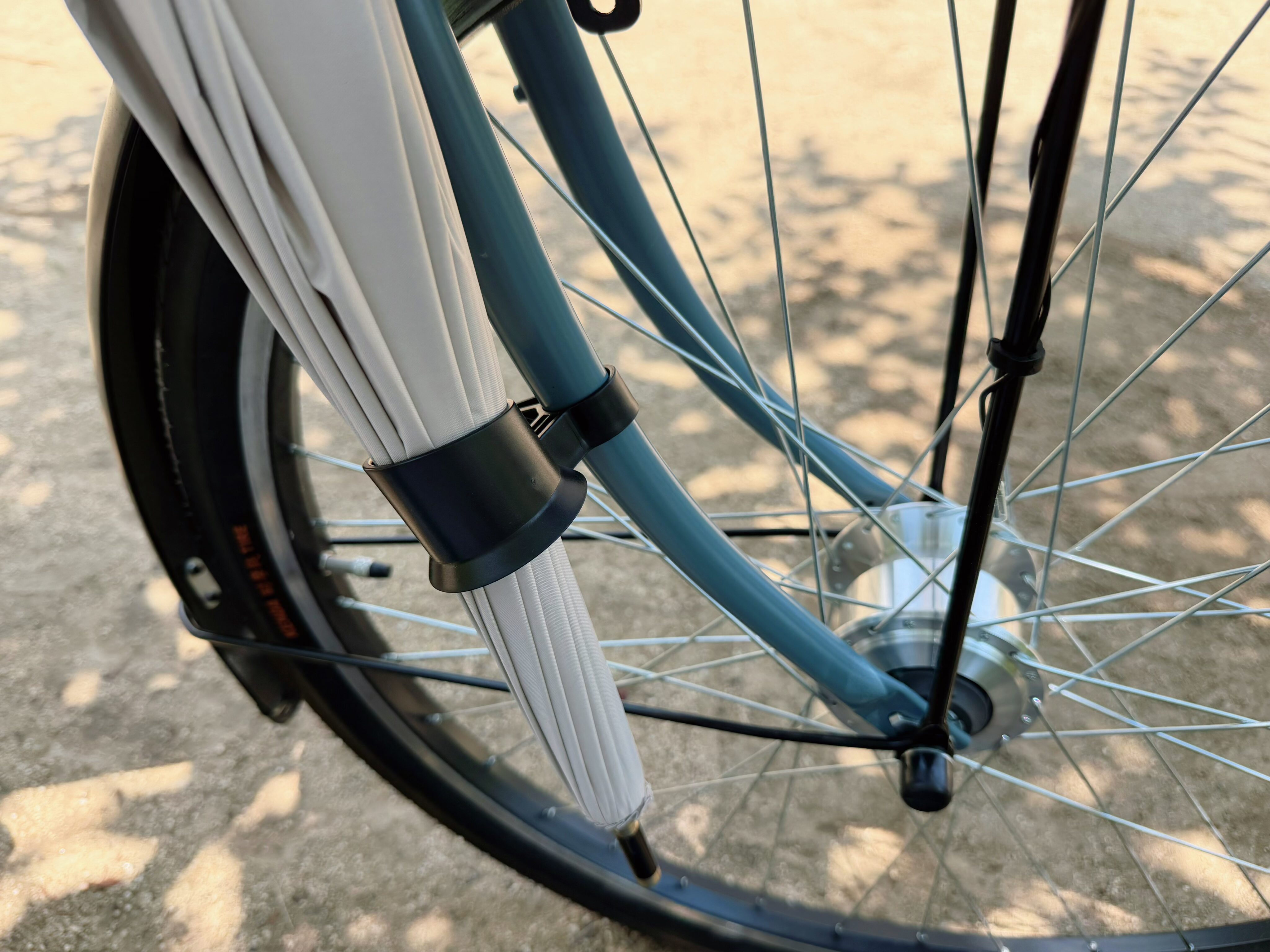 3.簡易自転車傘ホルダー