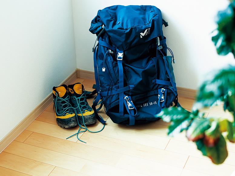 リュックと登山靴