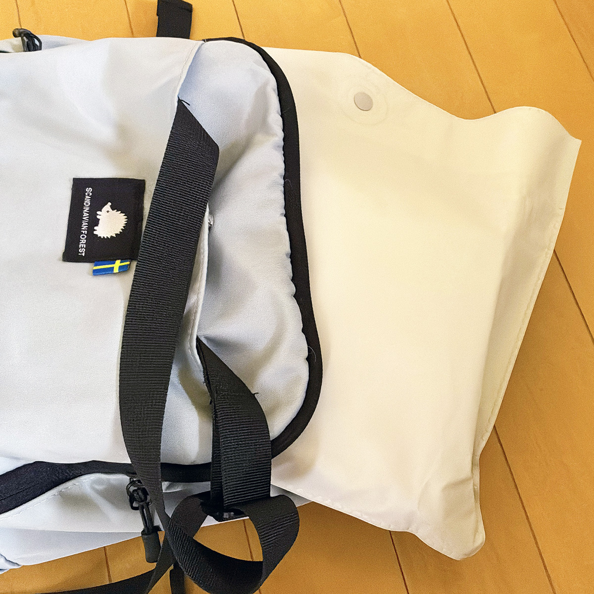 リュックに入れて持ち歩き