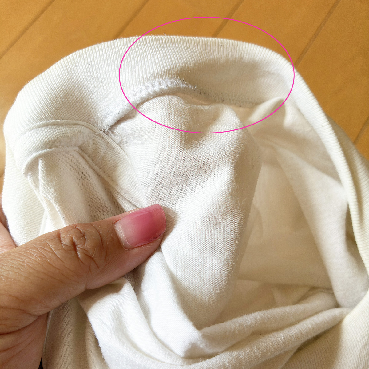 汚れが落ちないTシャツ