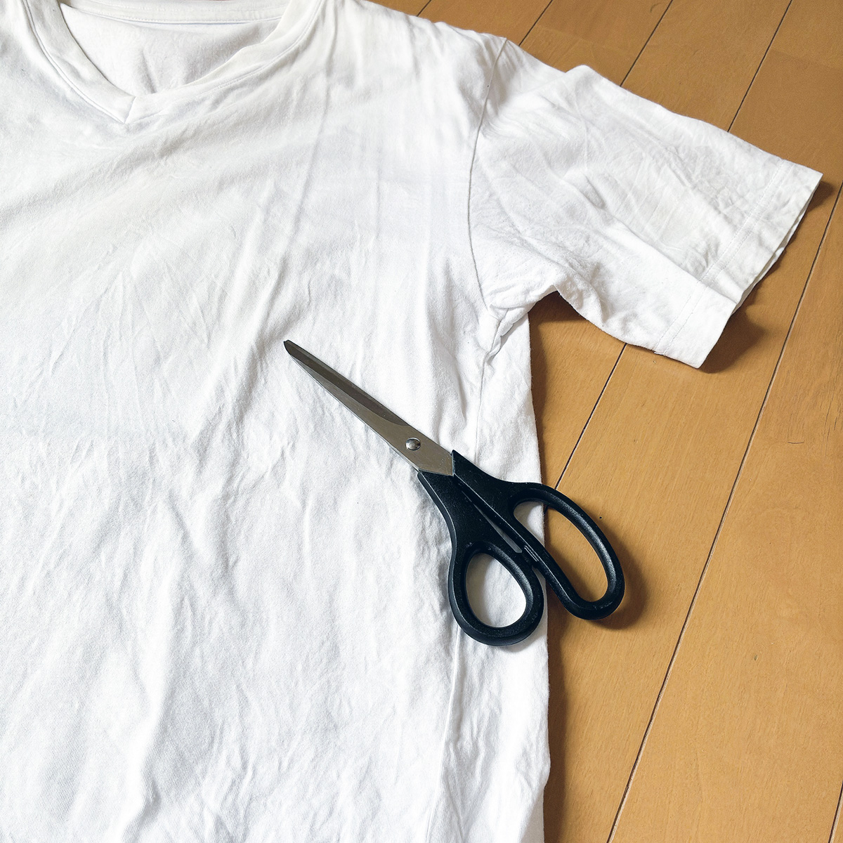 汚くなったTシャツはウェスに