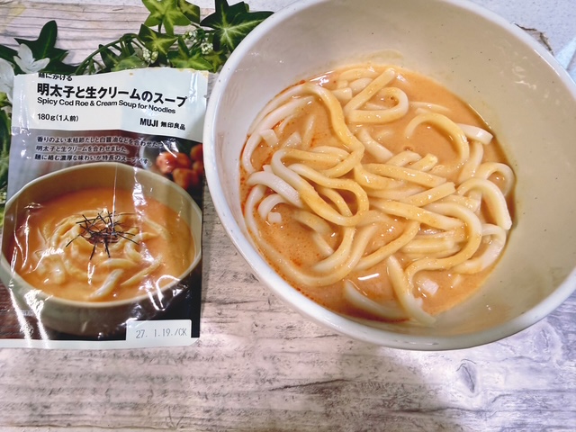 明太子と生クリームのスープ