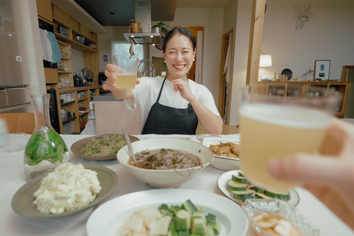 まみさんと乾杯