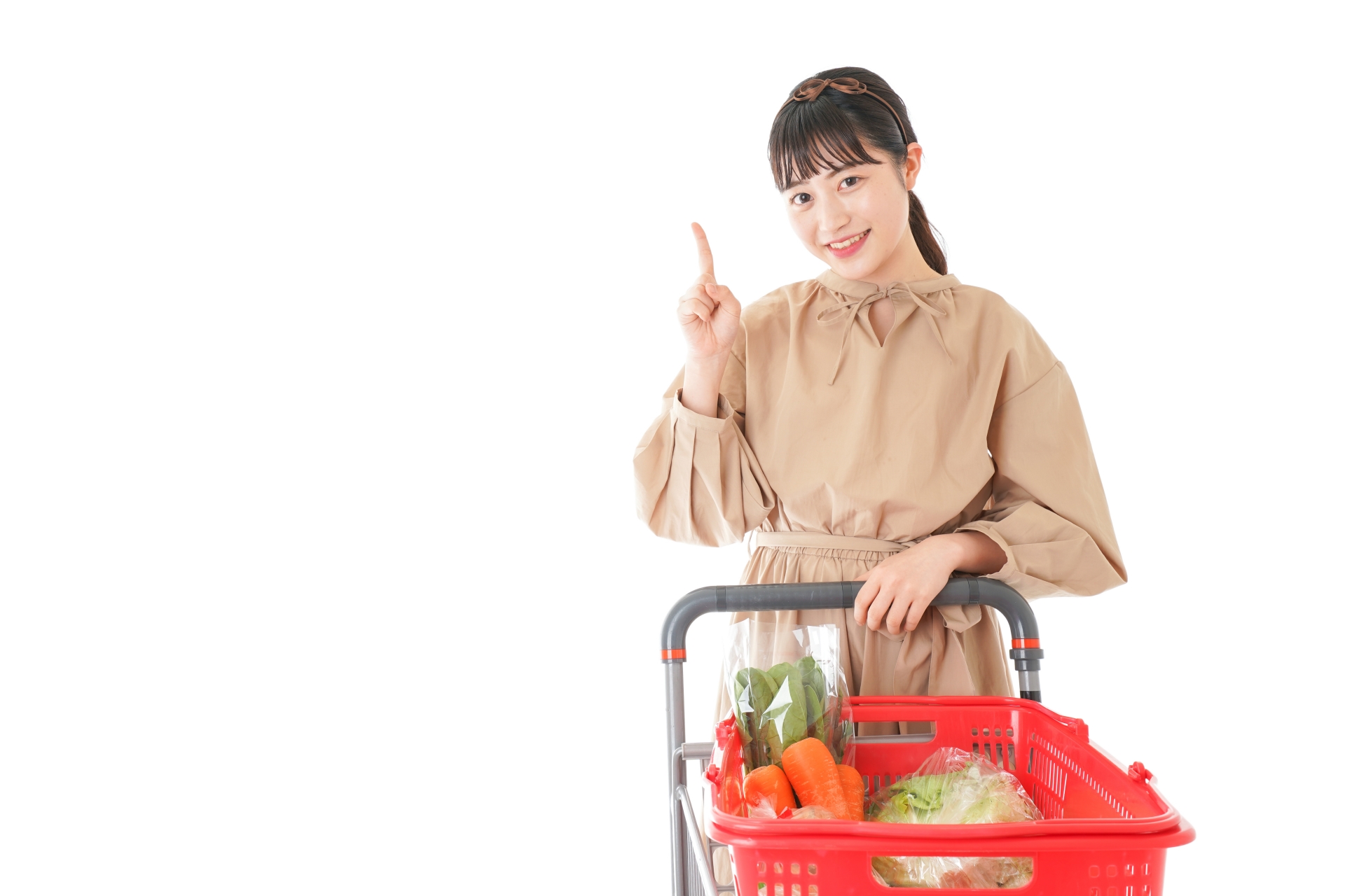 買い物中の女性