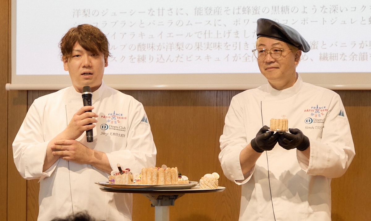辻口博啓シェフ(右)と川端慎也シェフ(左)