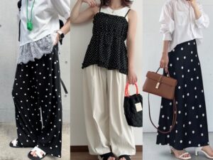 40代でも甘すぎない！ユニクロ・GU・しまむらで見つける大人可愛いトレンドのドット柄アイテム4選