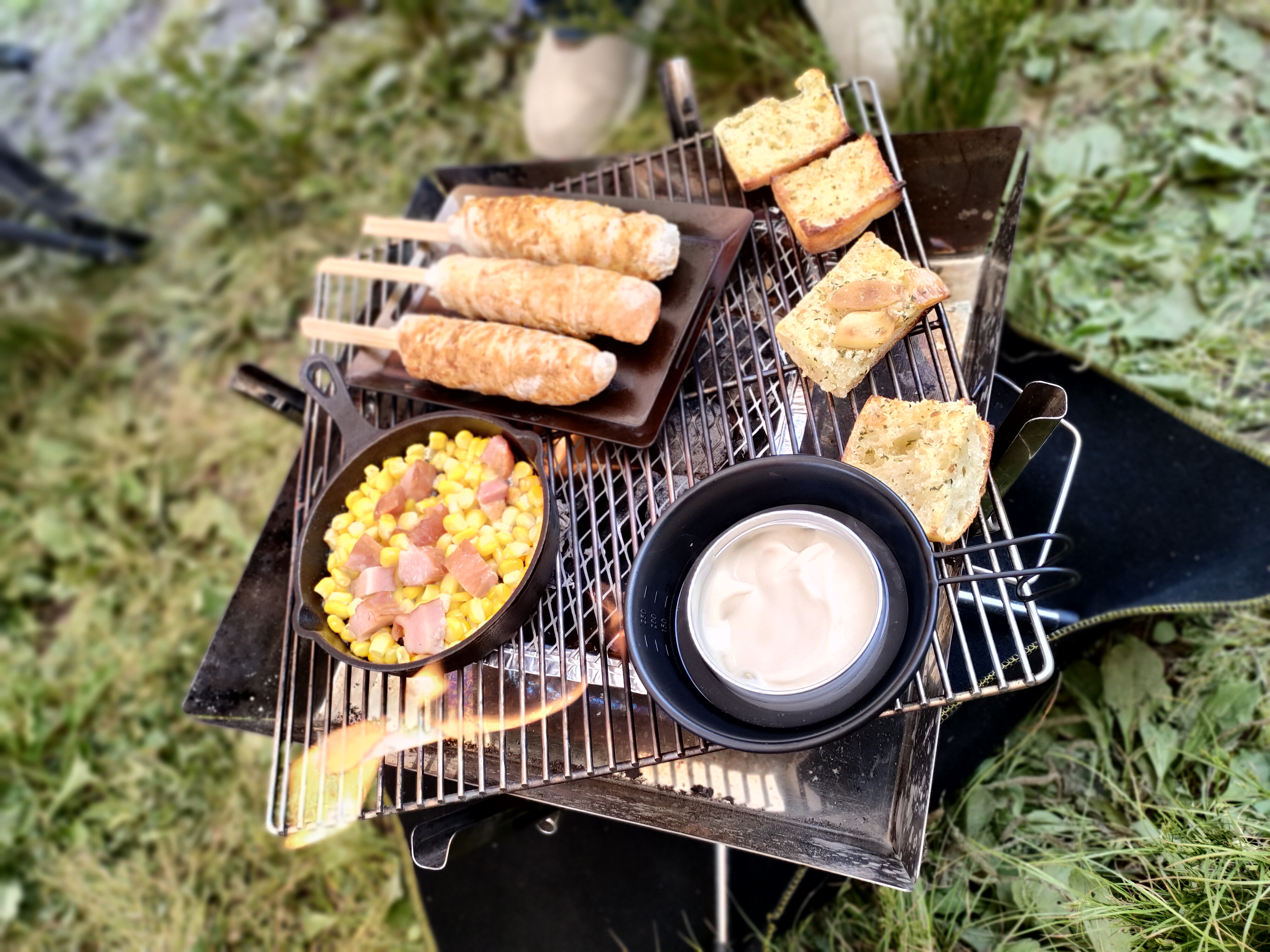 キャンプのごはん