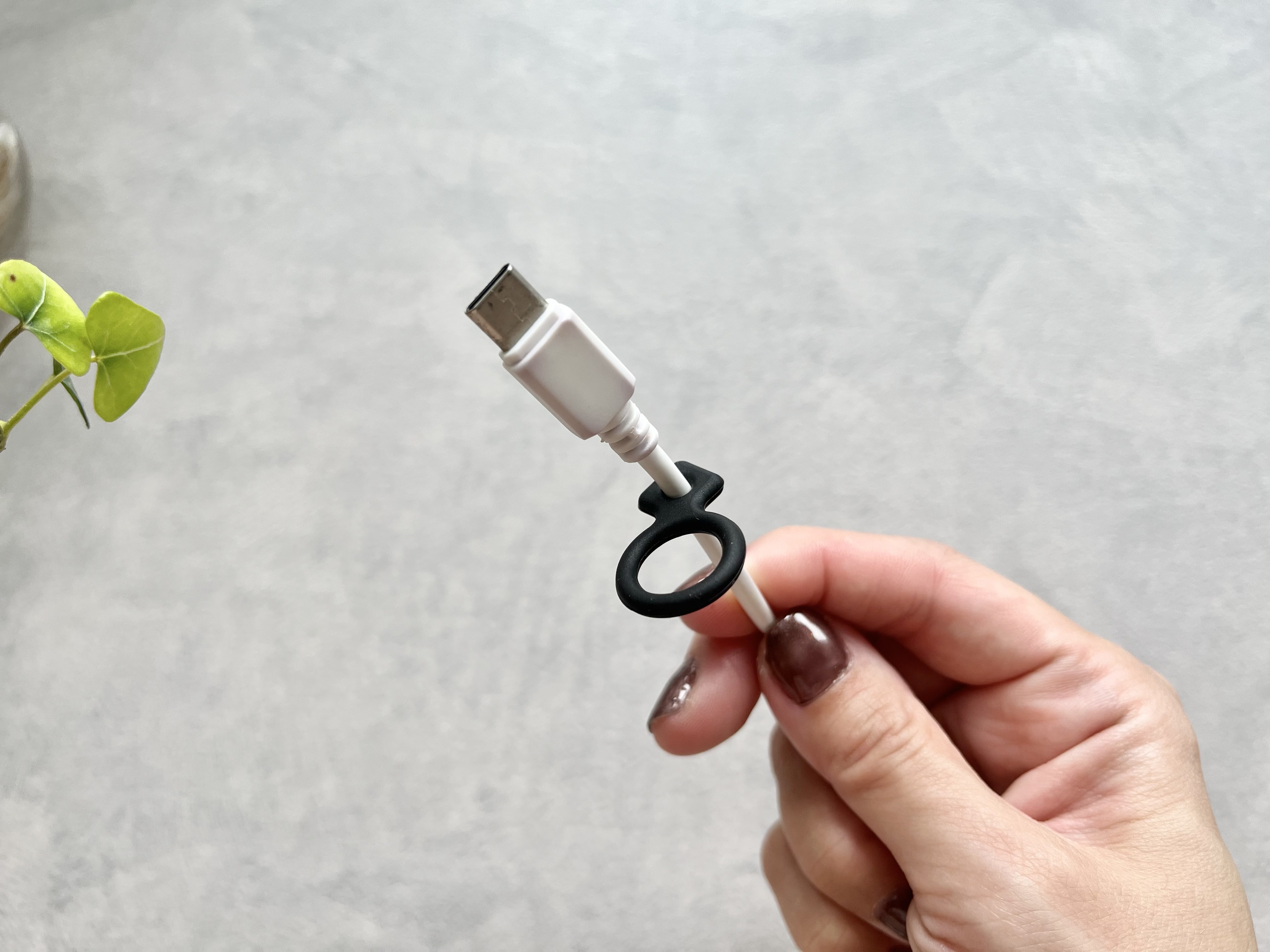 セリアの「シリコンケーブルゴムS 3P」の使用画像