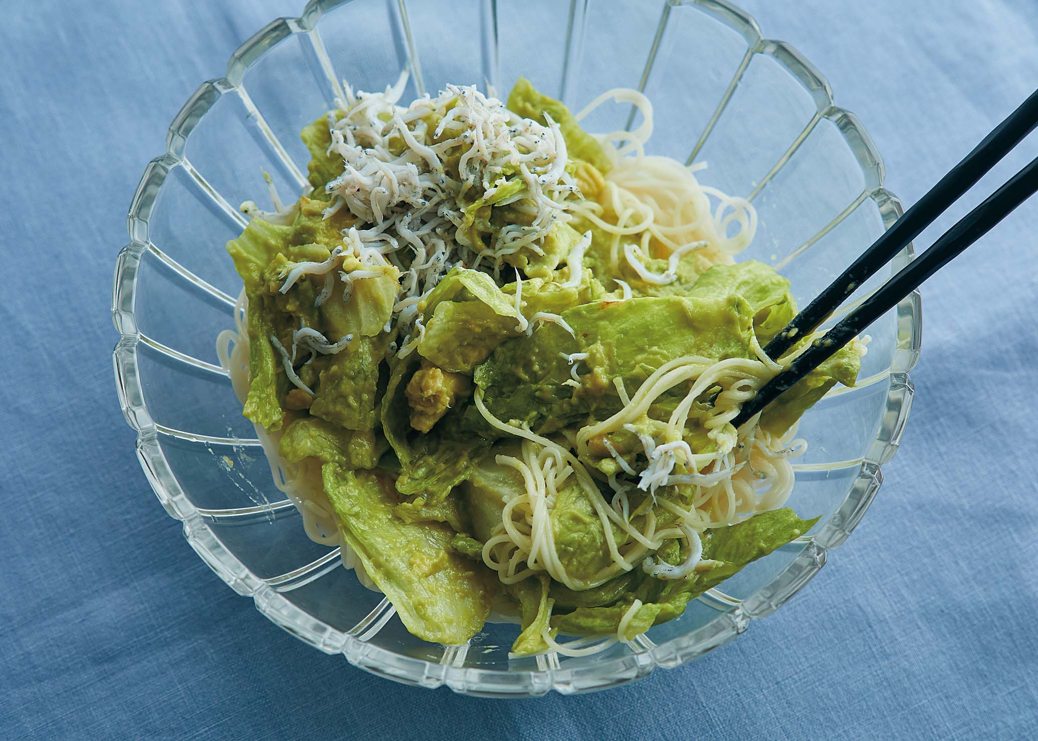 アボカドしらすそうめん