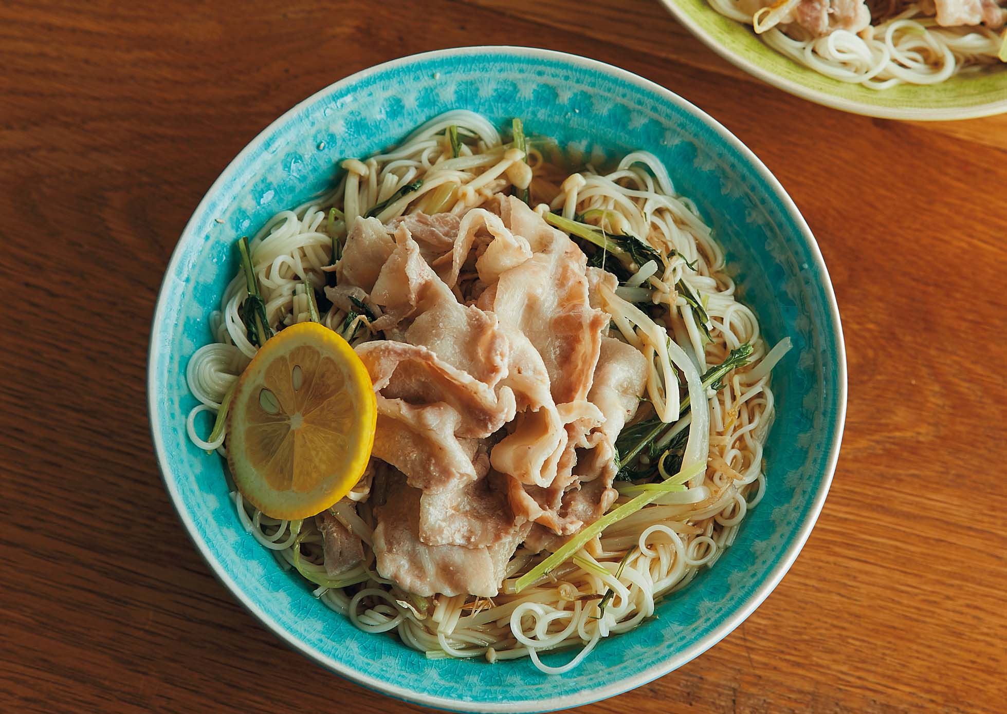 レンジ蒸ししゃぶそうめん