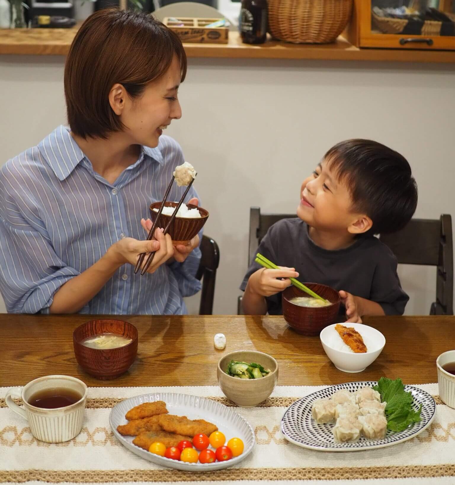 1日目の夕食の様子