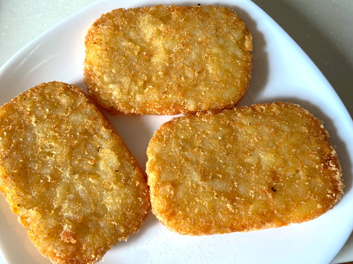 ハッシュドポテト揚げたところ