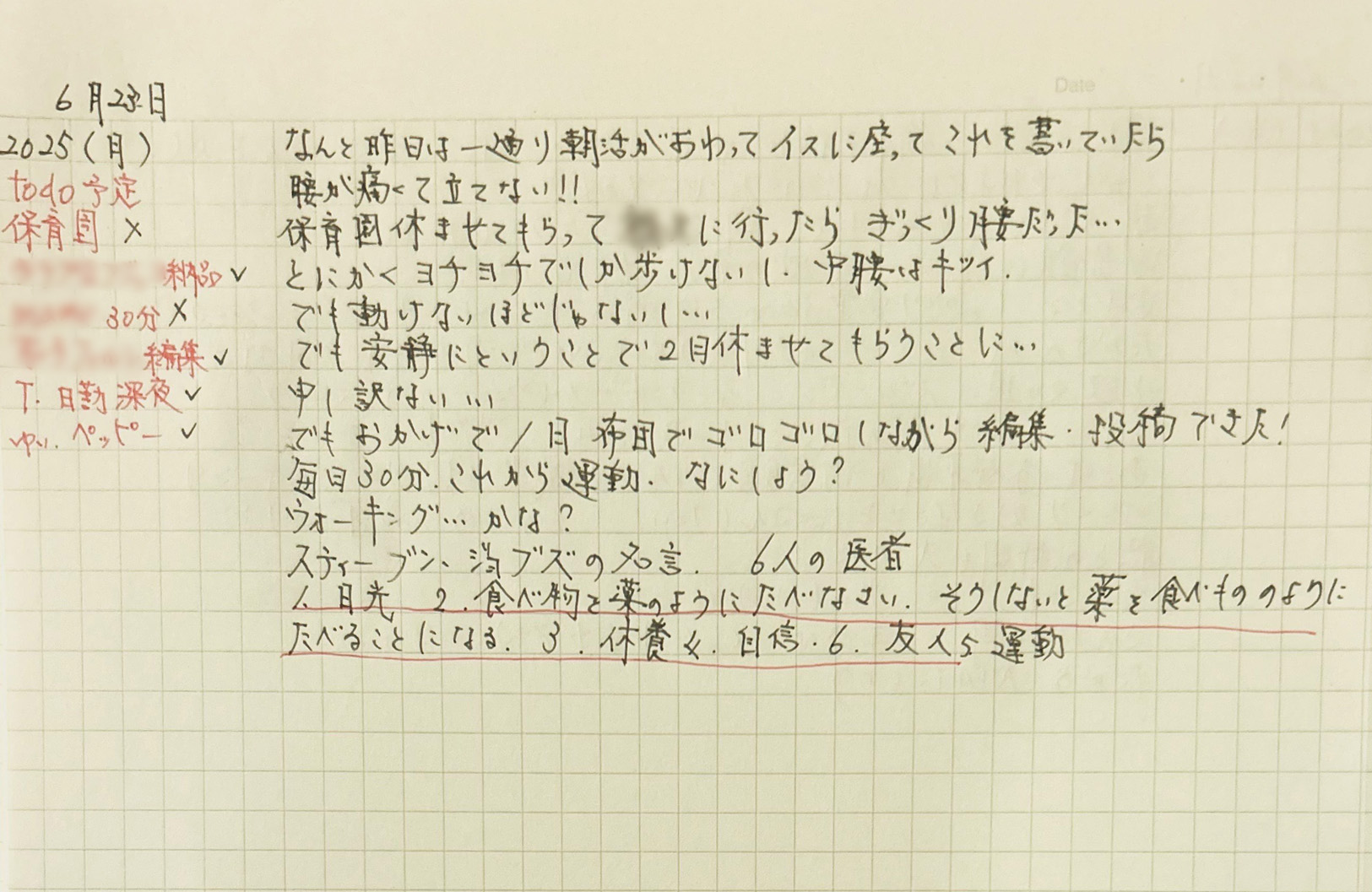 ともさん「ジャーナリングノート」