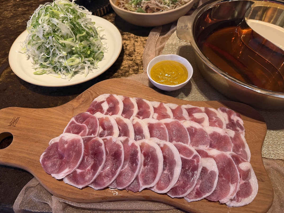 しゃぶしゃぶ温野菜の「鴨しゃぶ」