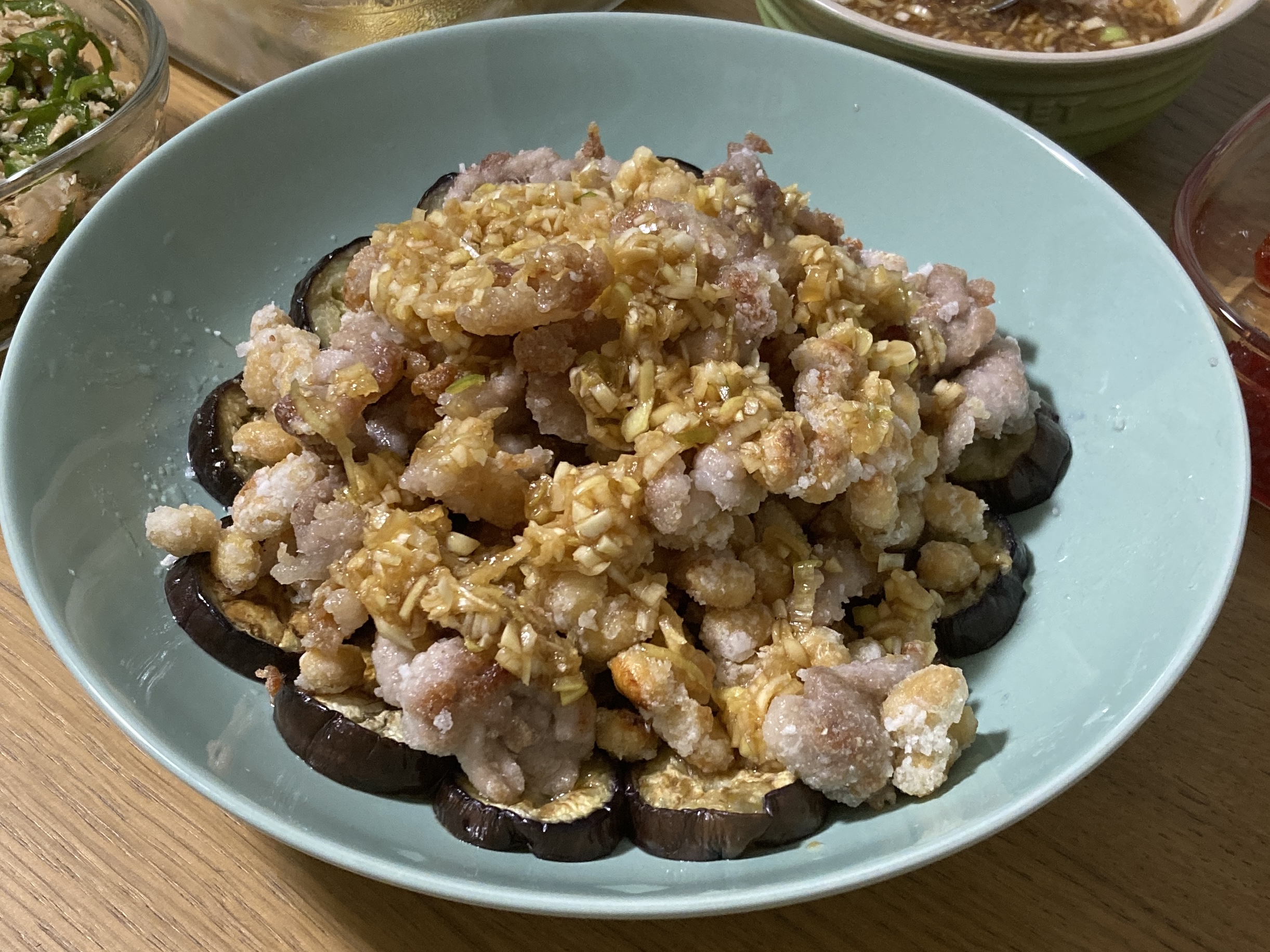 大豆でかさましした油淋鶏