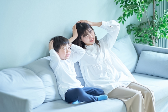 不安な親子