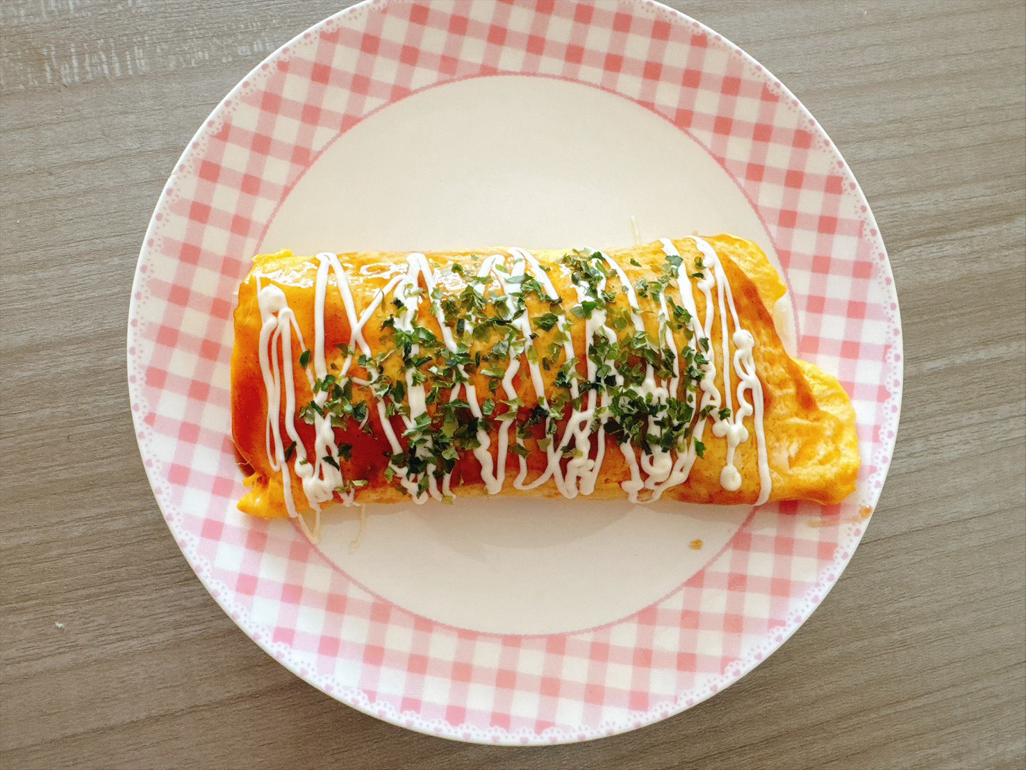 卵とキャベツのとん平焼き風