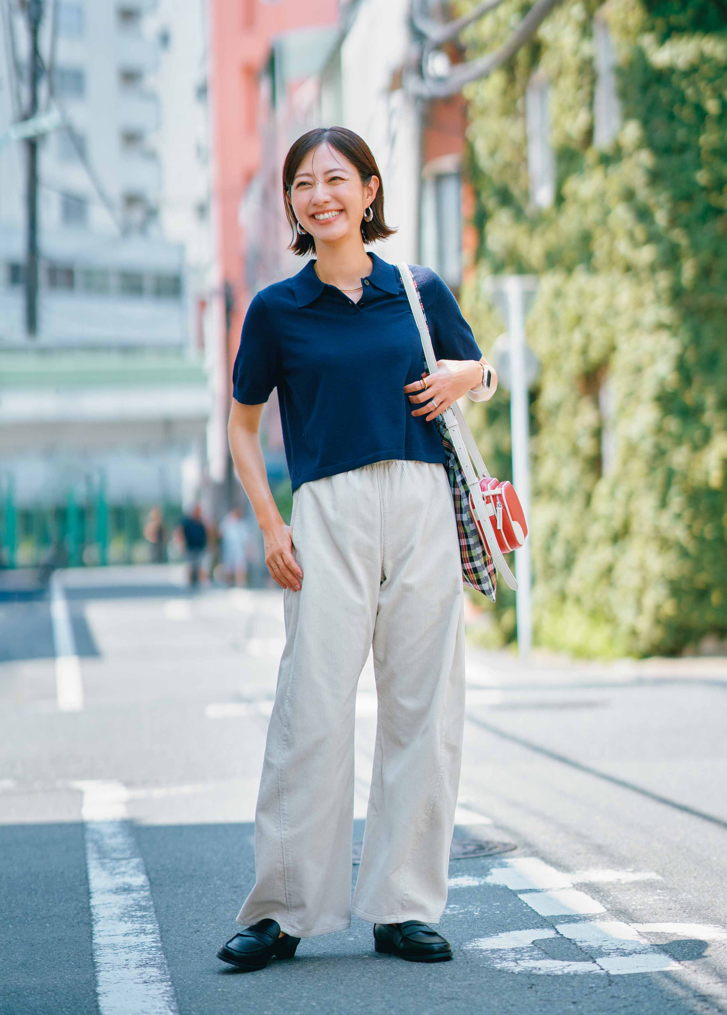 ニット＆コーデュロイパンツのスタイリング