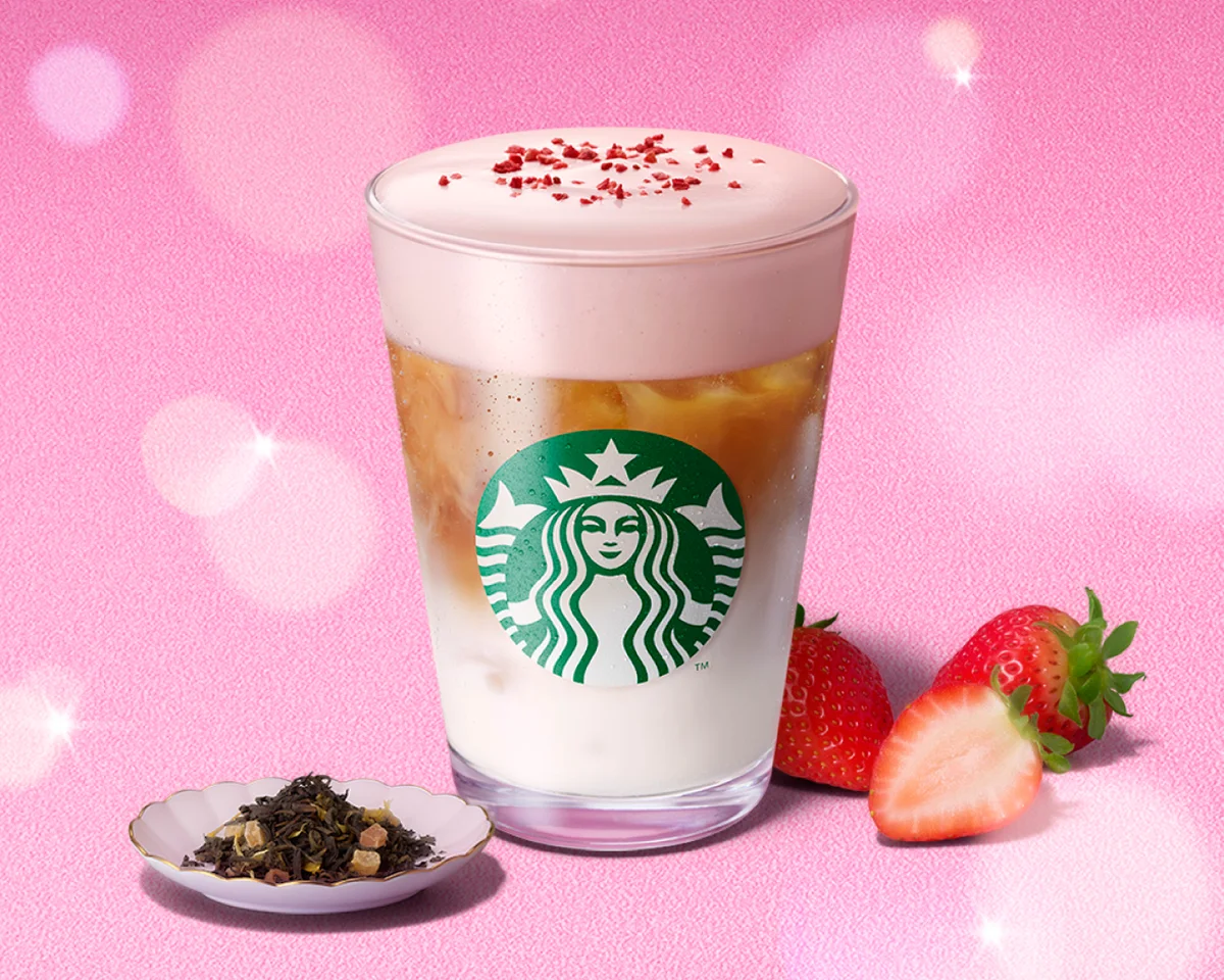 ジョイフルメドレー ストロベリー クリーミー ティー ラテ